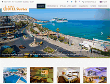 Tablet Screenshot of dericihotel.com